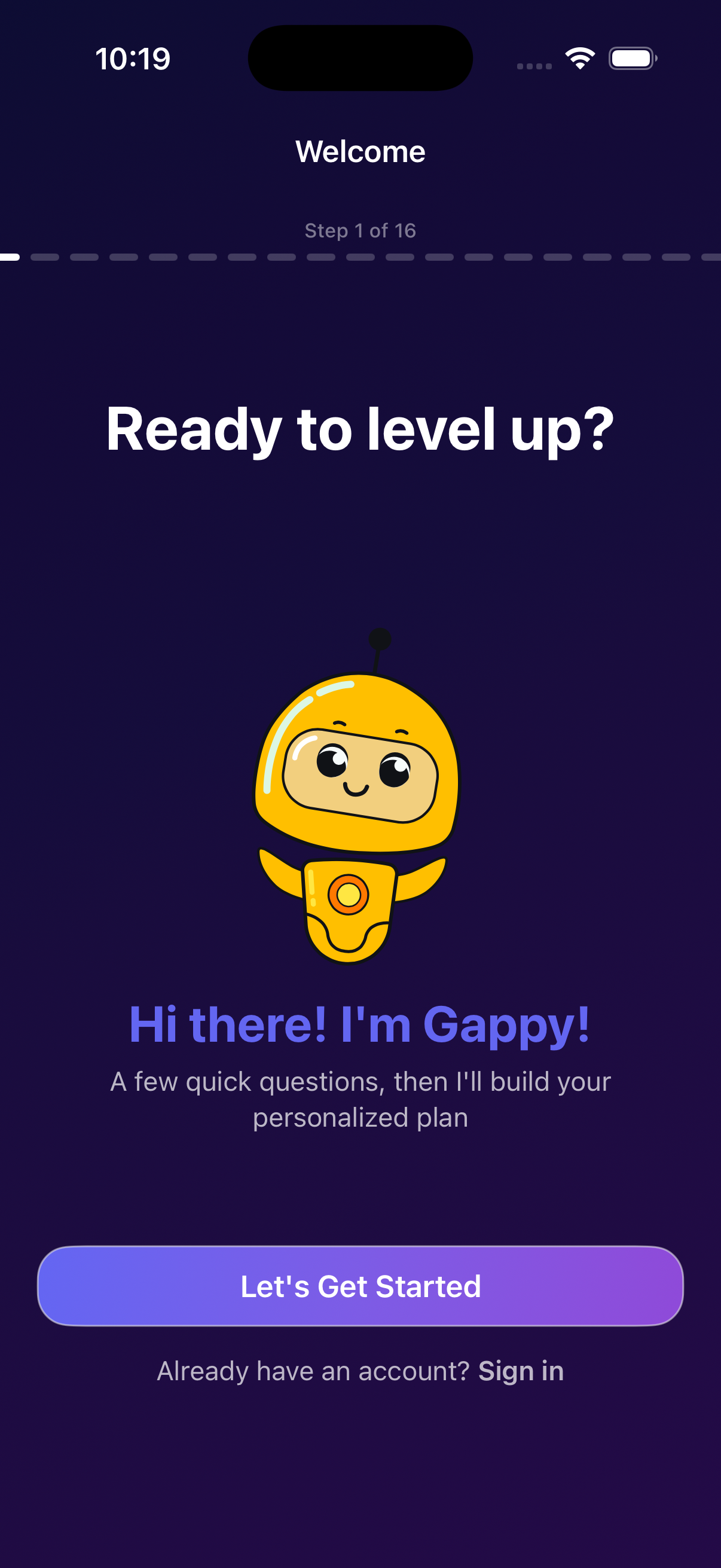 GapFix app screenshot